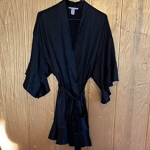 Victoria's Secret Ruffle Satin Robe